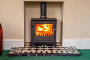 Wood Burning Stove in the Lounge