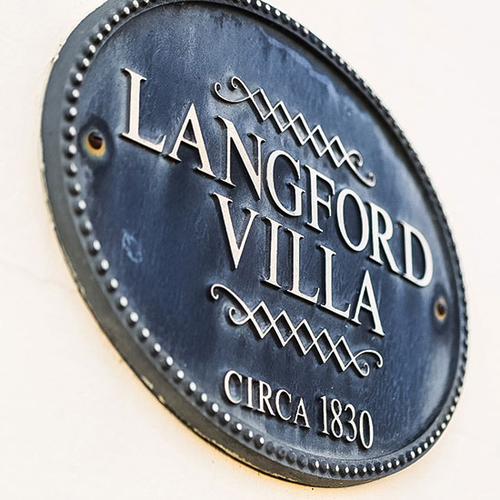 Langford Villa Plaque, Circa 1830